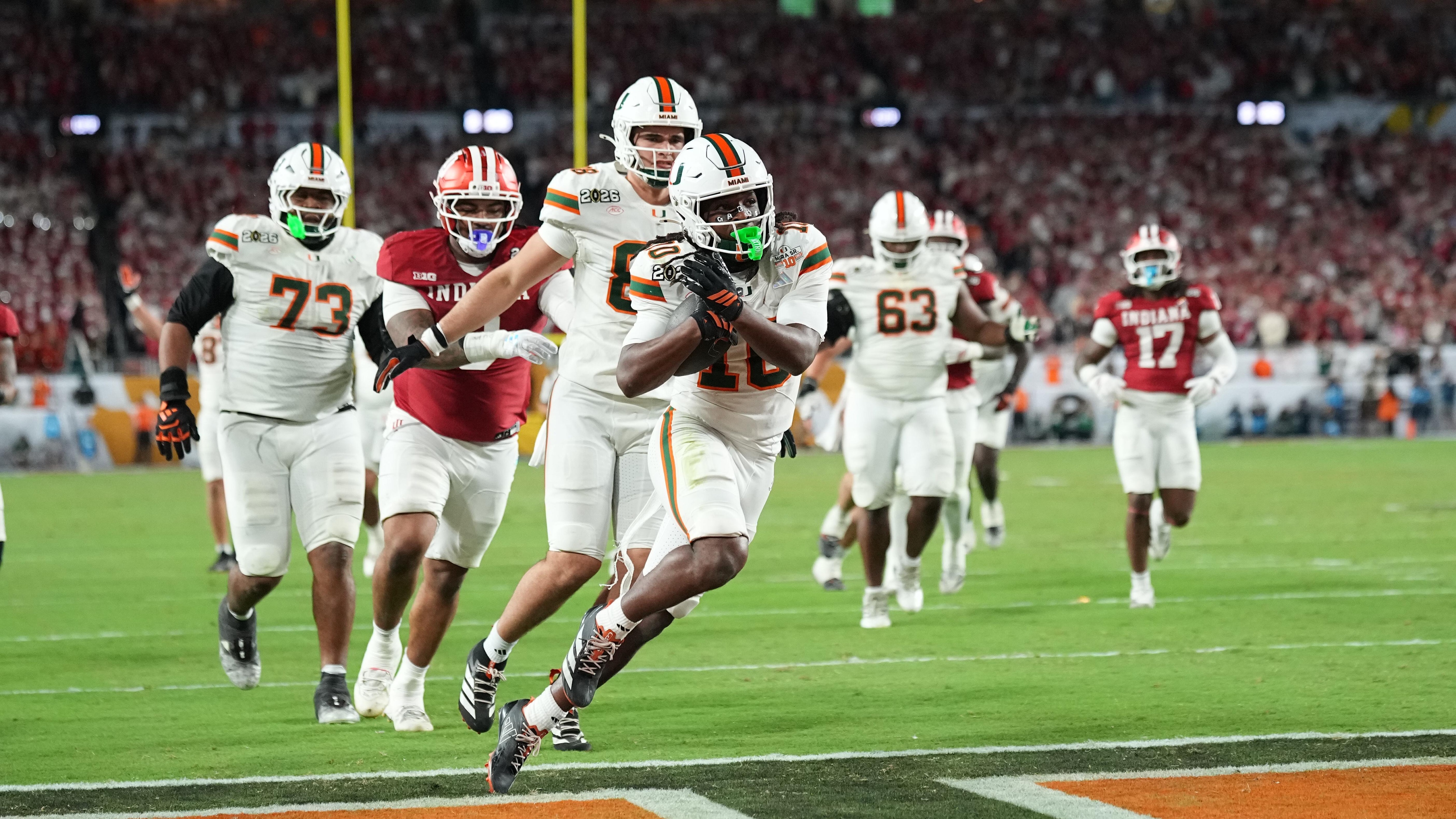 Indiana University vs University of Miami, 2026 CFP National Championship