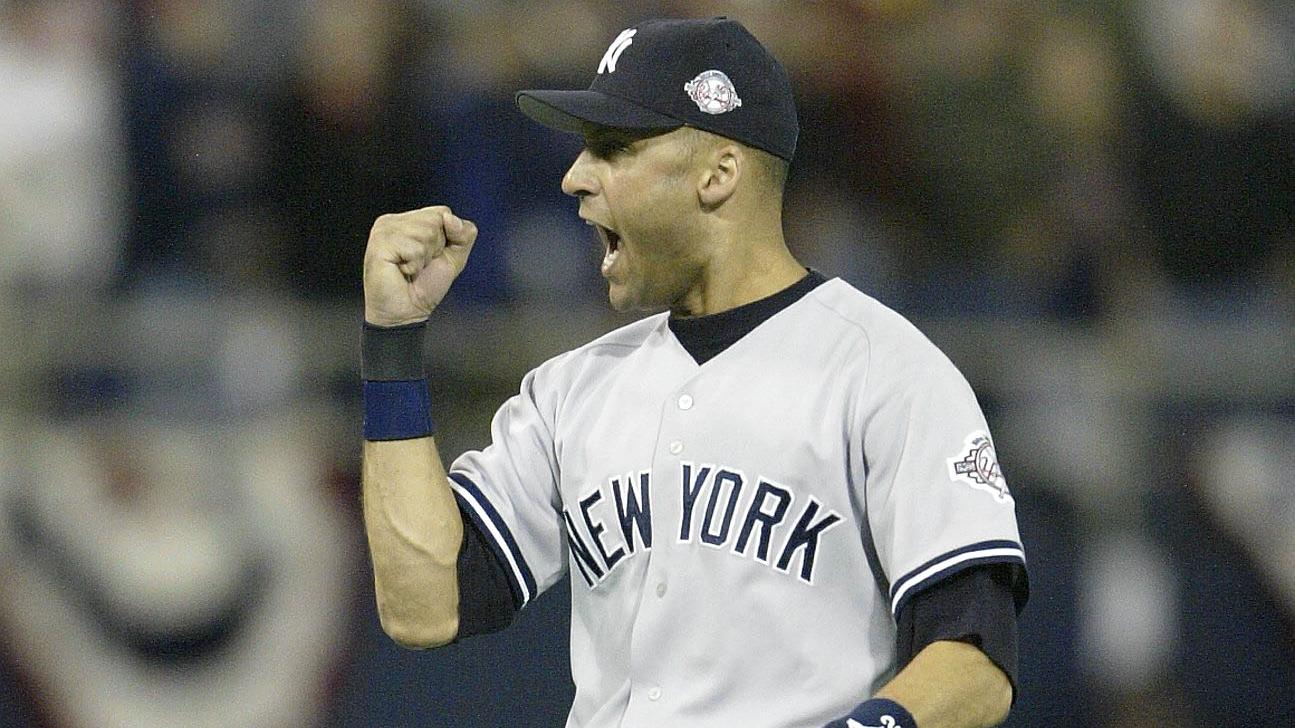 Jeter celebrates final out