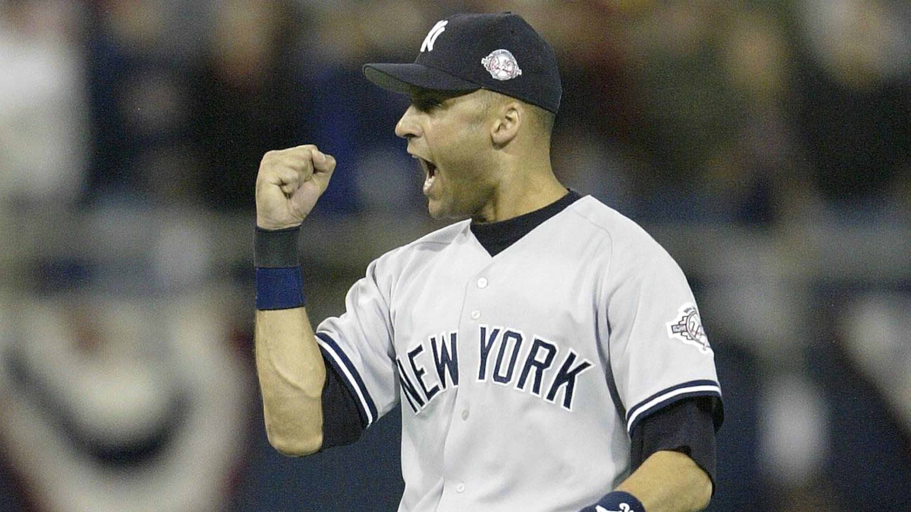 Jeter celebrates final out
