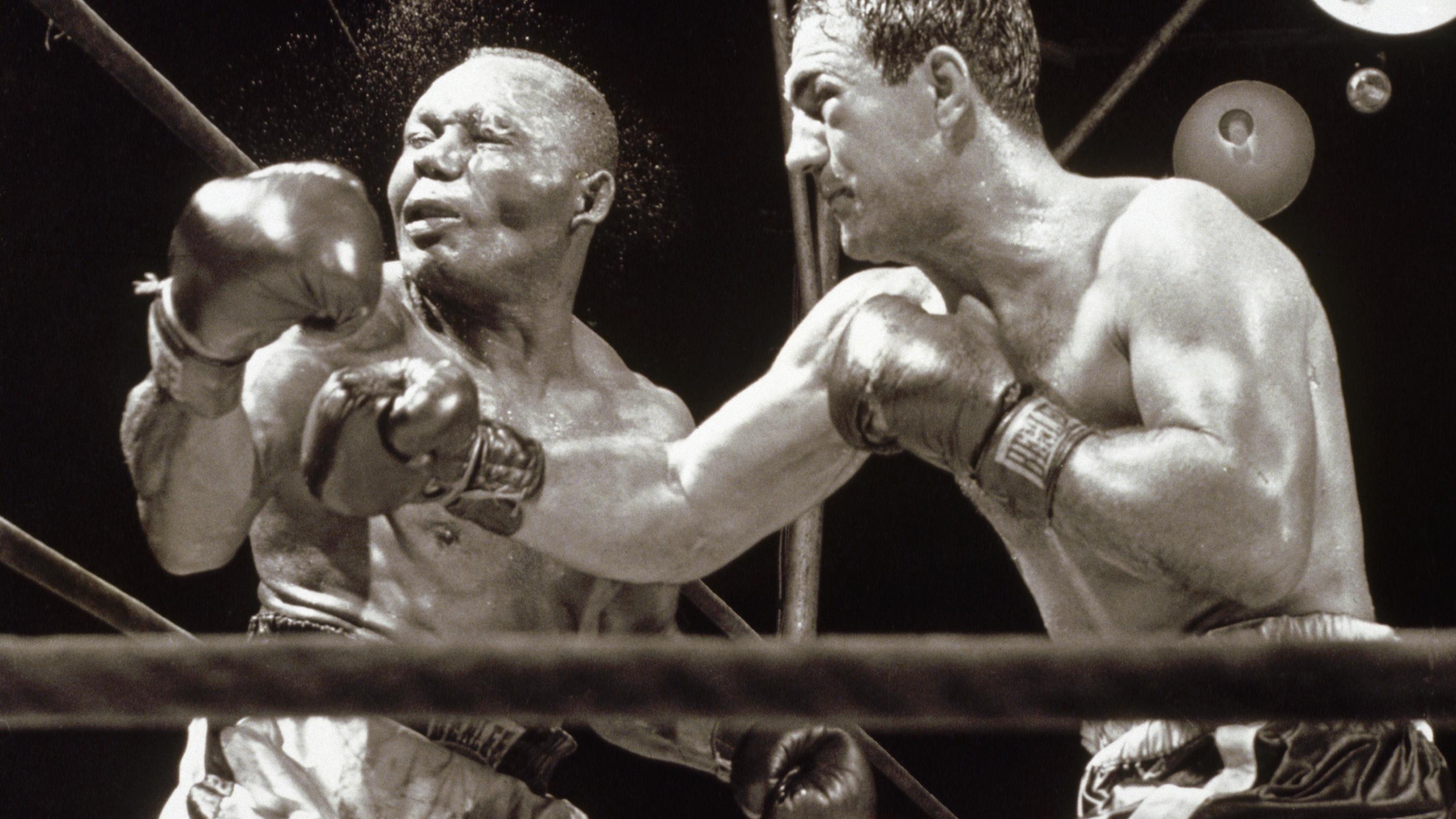 Rocky Marciano Defeats Jersey Joe Walcott
