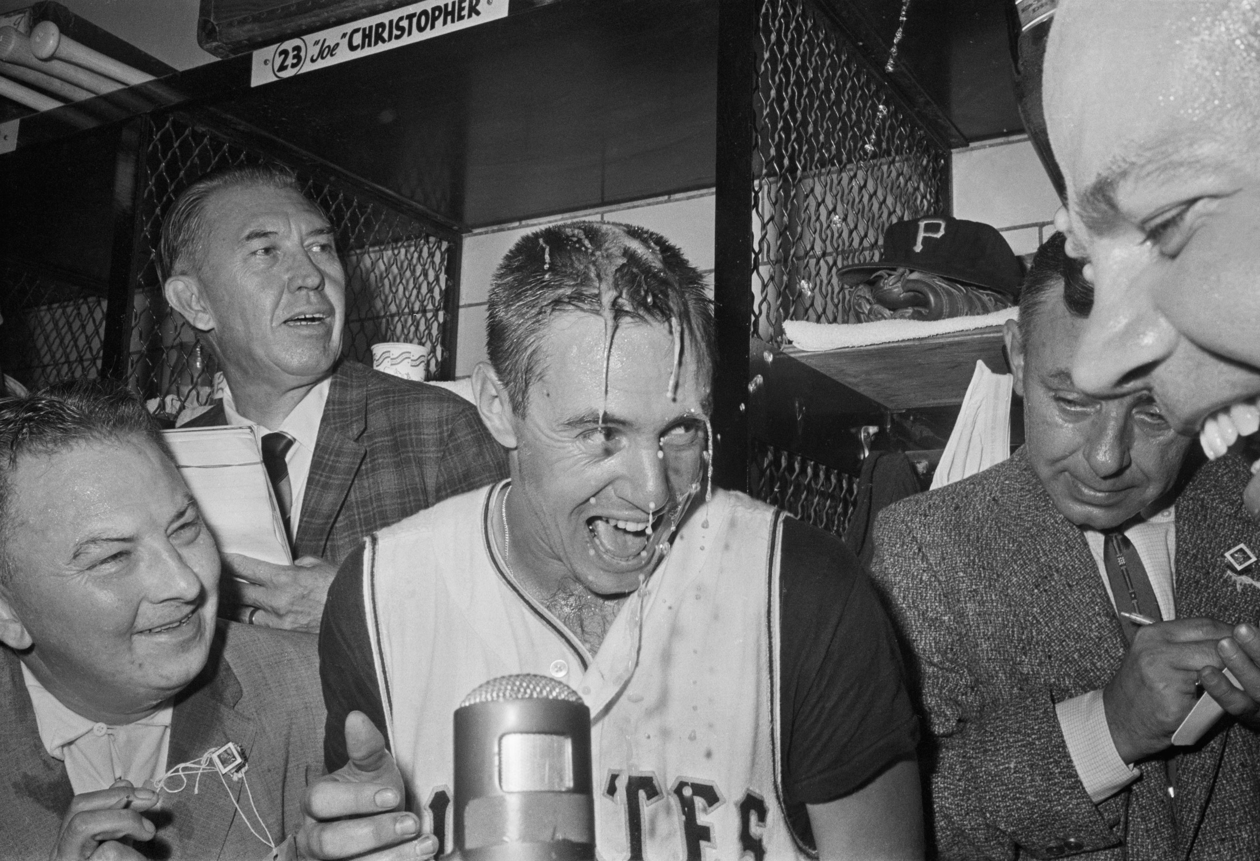 Bill Mazeroski in the Locker Room