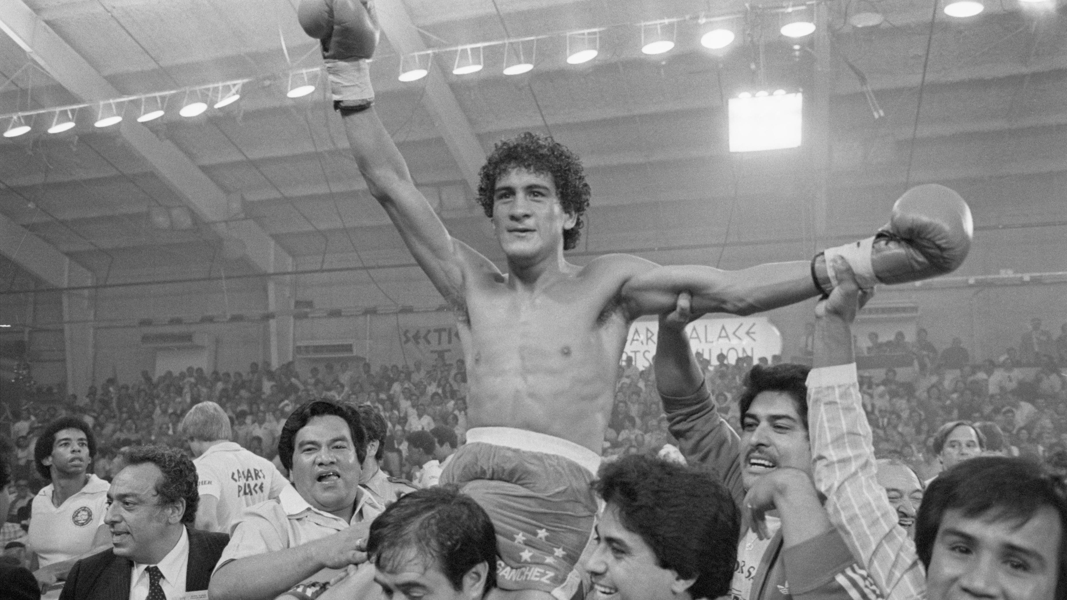 Salvador Sanchez On Shoulders Of Trainer