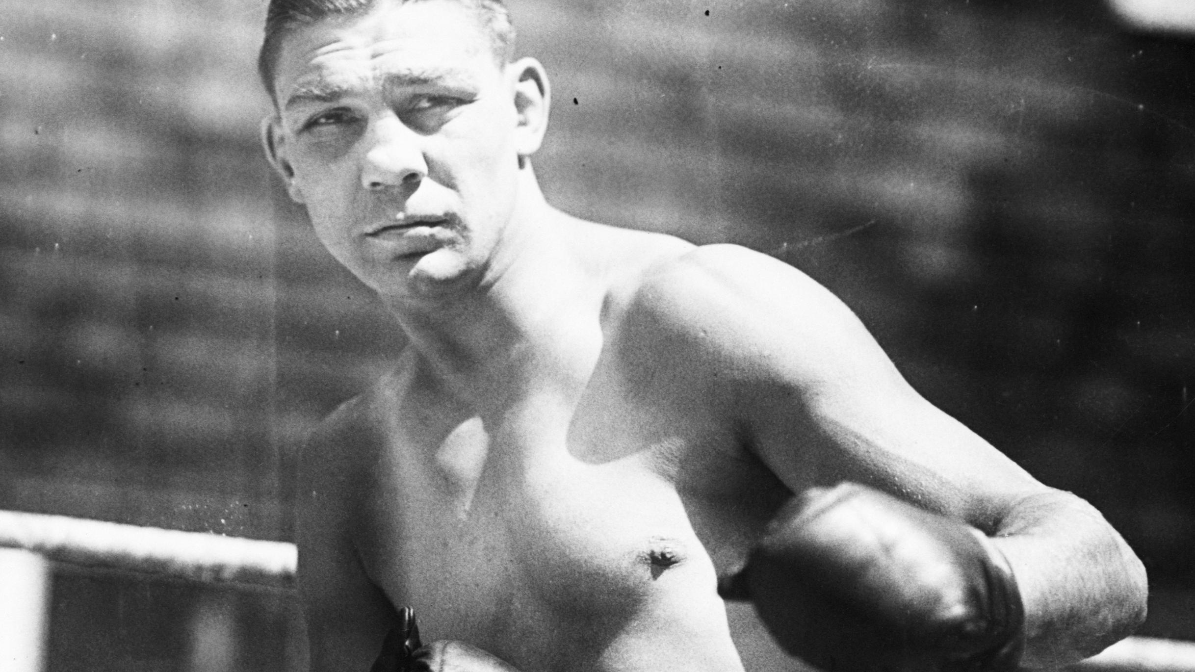 Boxer Harry Greb Sparring During Training
