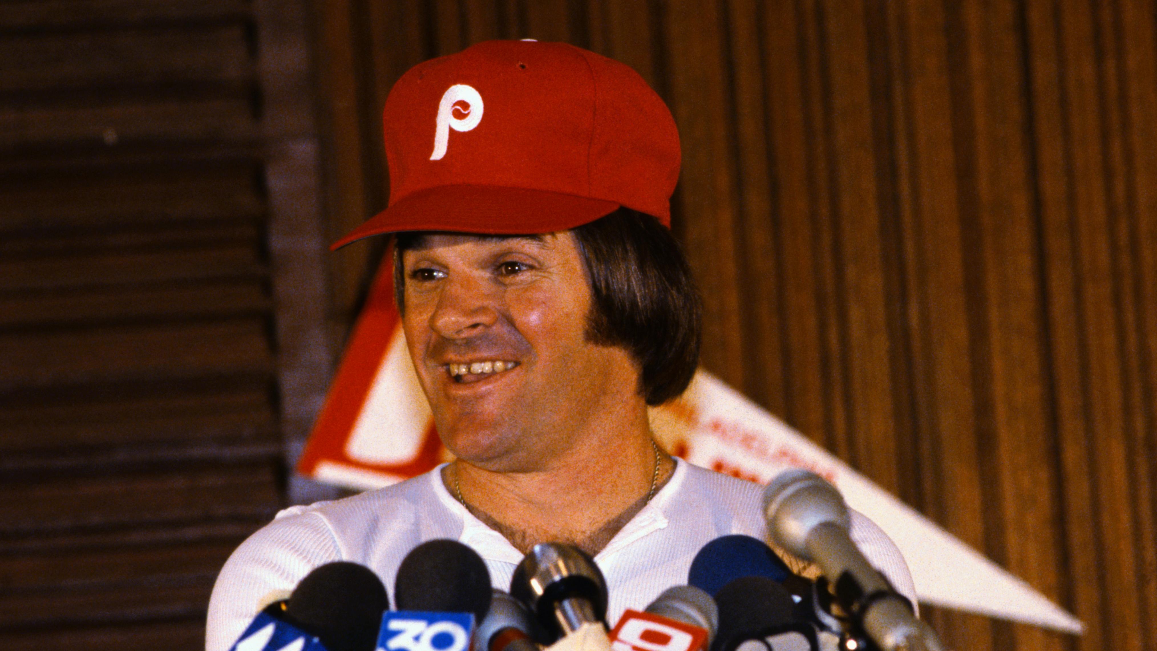 Pete Rose After Signing Contract with Phillies