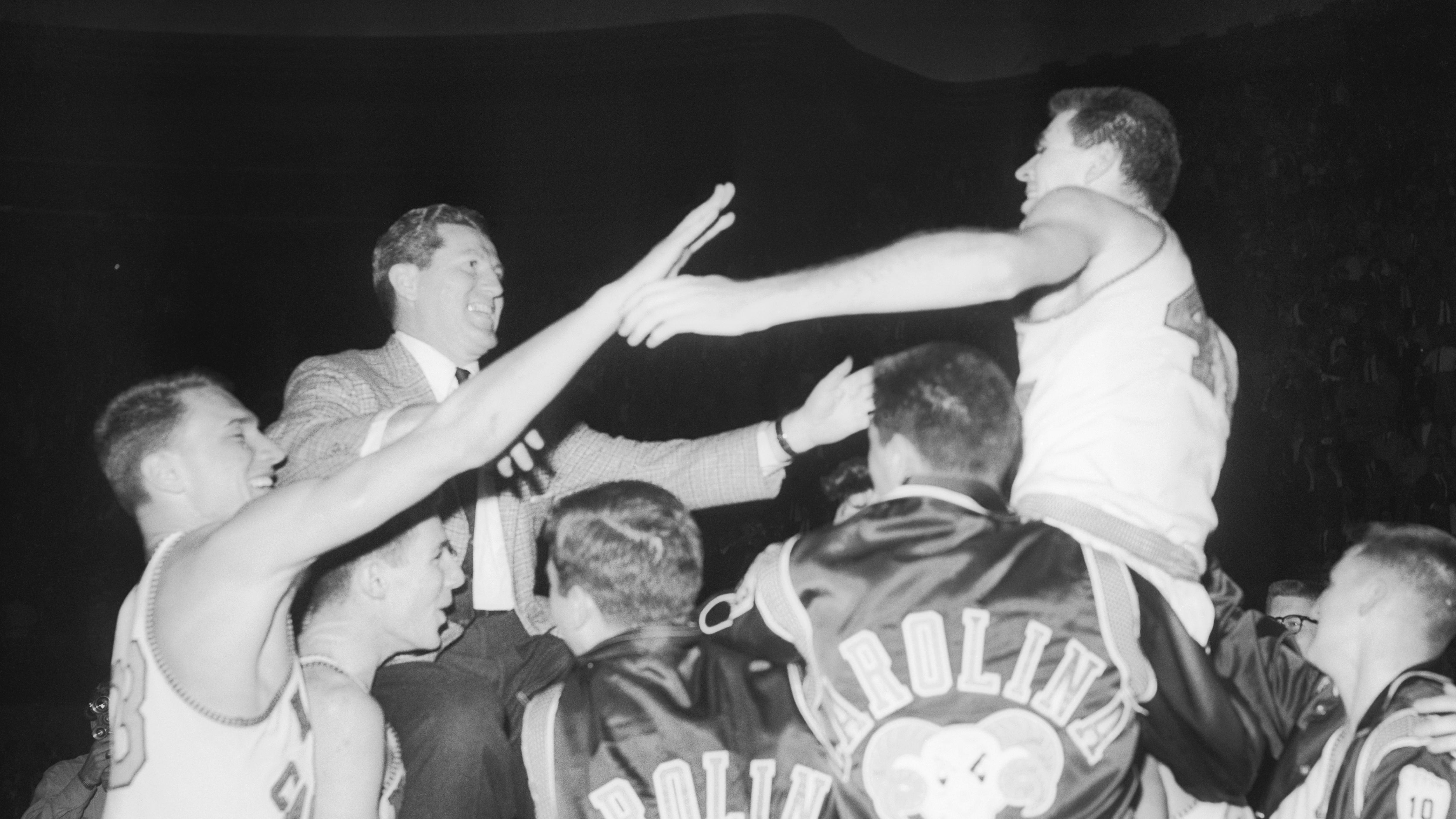 North Carolina Tar Heels Coach Frank McGuire and Joe Quigg