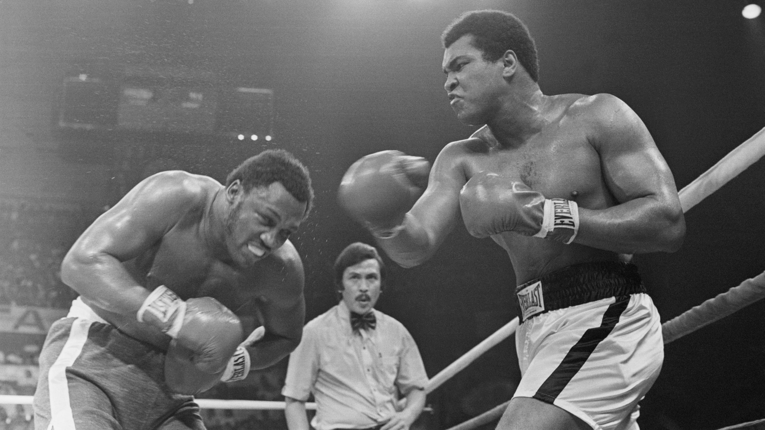 Muhammad Ali Punching Joe Frazier