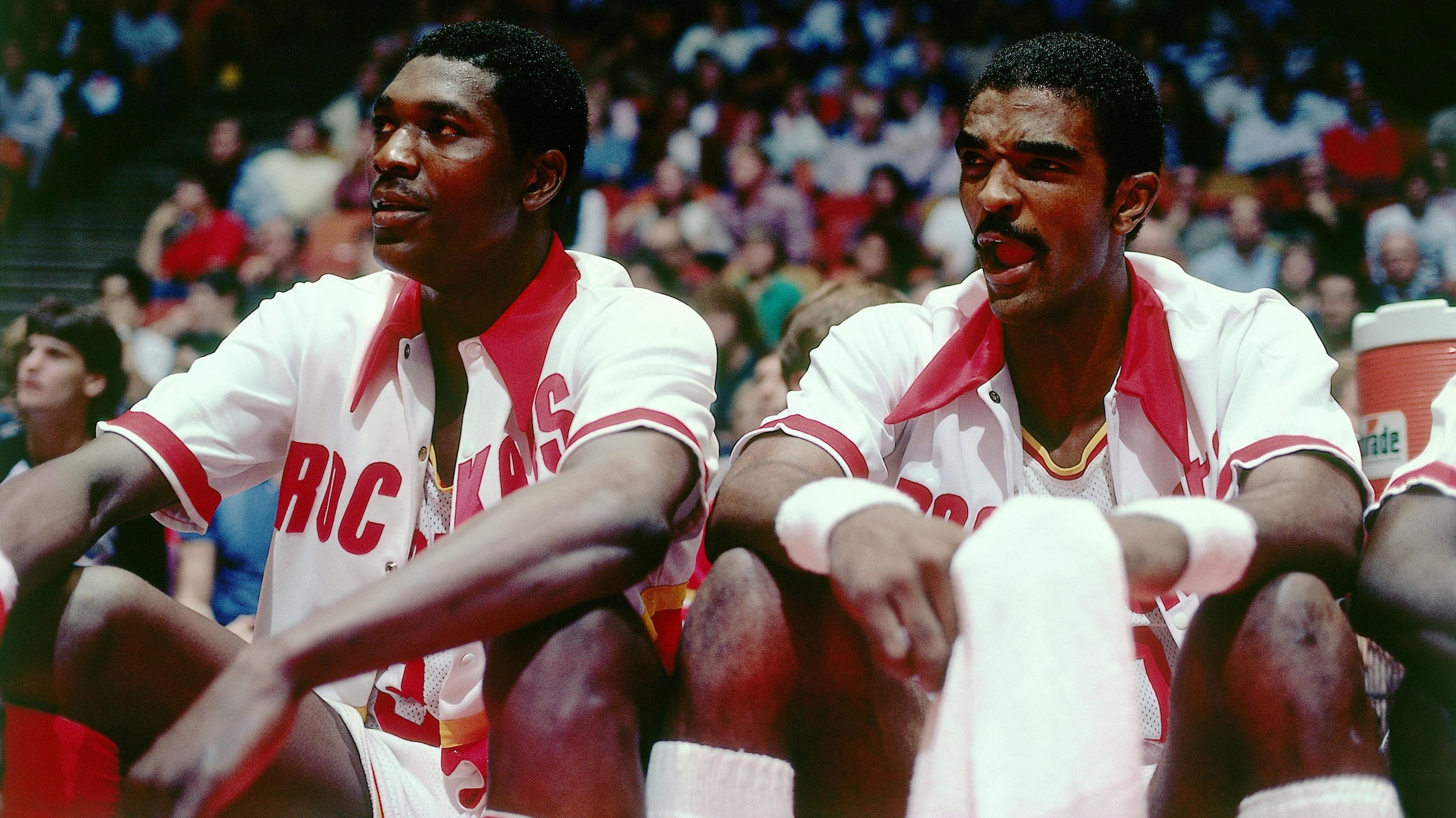 Hakeem Olajuwon and Ralph Sampson Game Portrait Hakeem Olajuwon and Ralph Sampson Game Portrait
