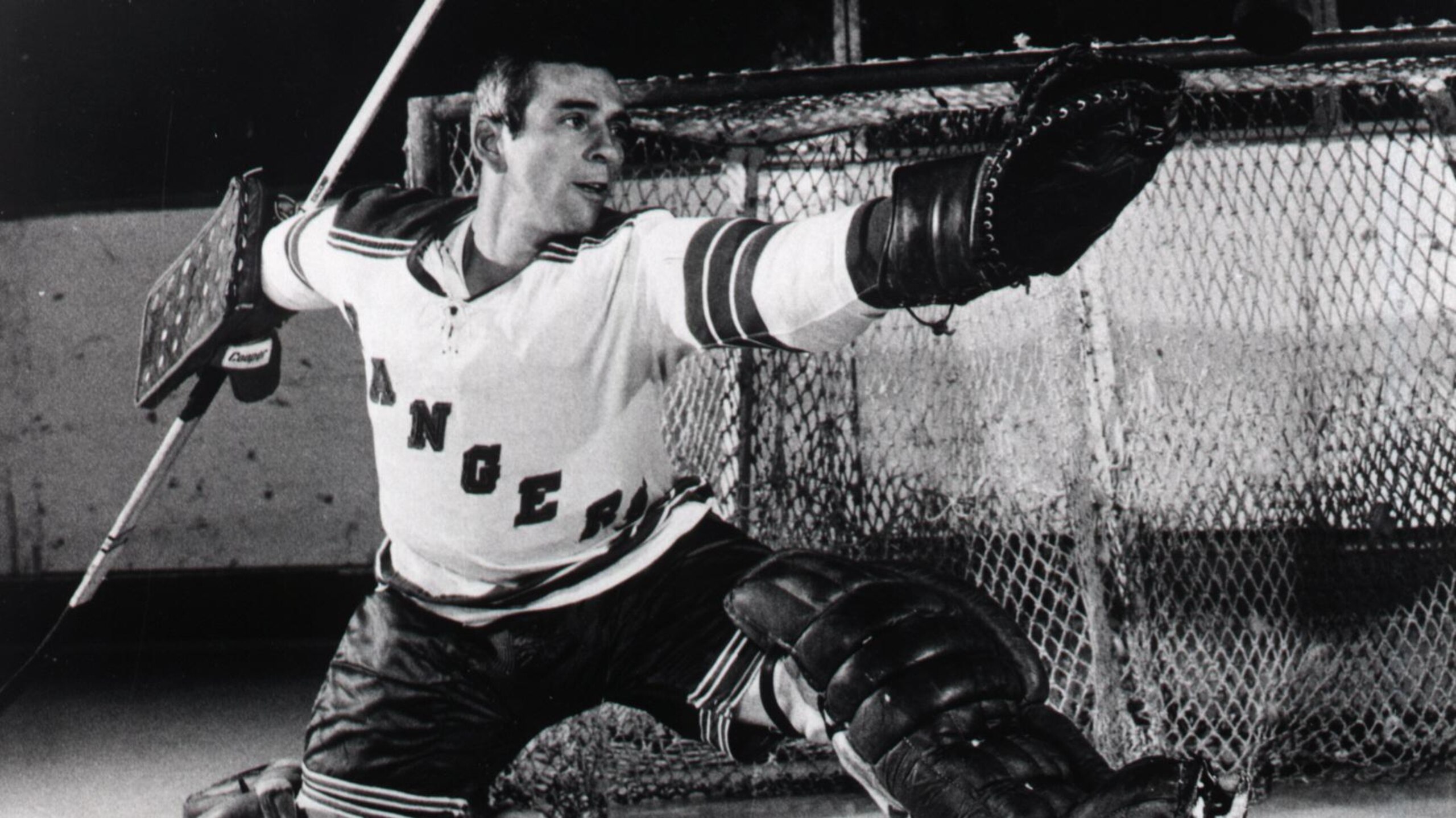 Player Eddie Giacomin...