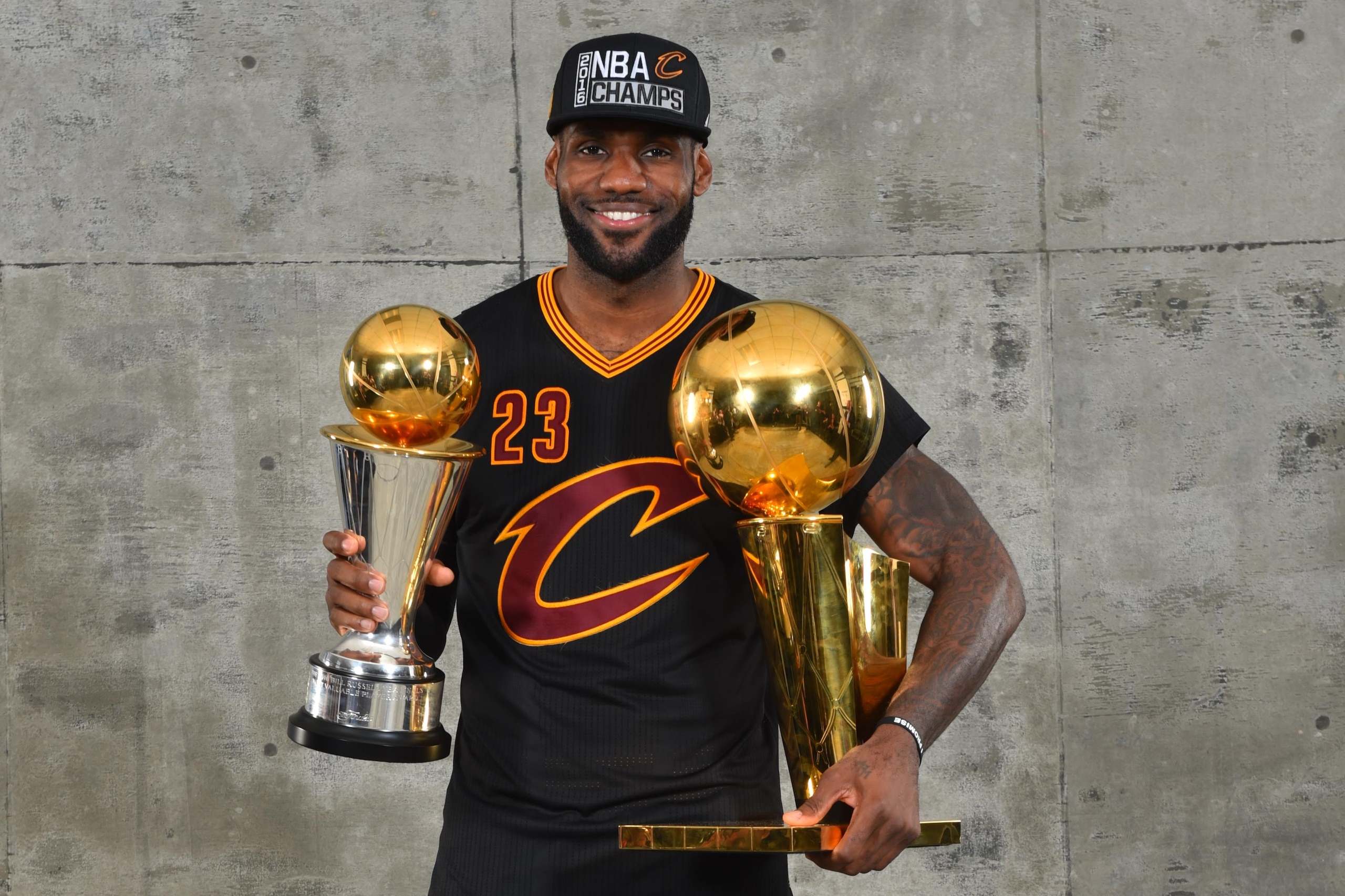 2016 NBA Finals - Post Game Trophy Shoot