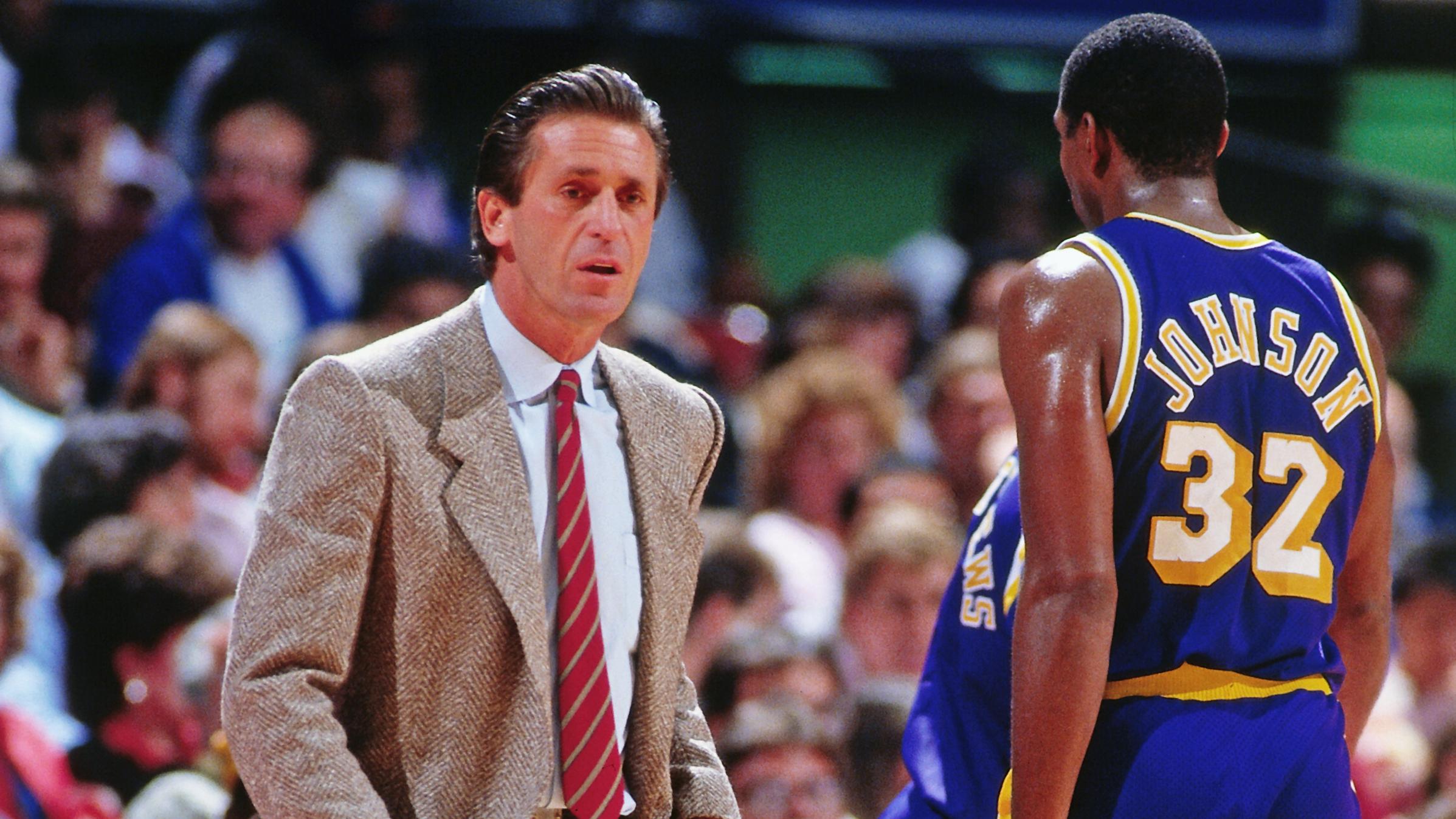 Pat Riley and Magic Johnson; Los Angeles Lakers