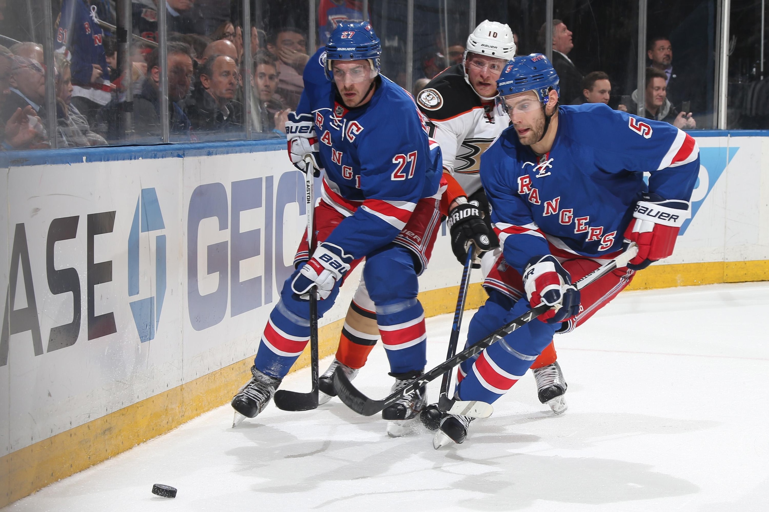 Anaheim Ducks v New York Rangers