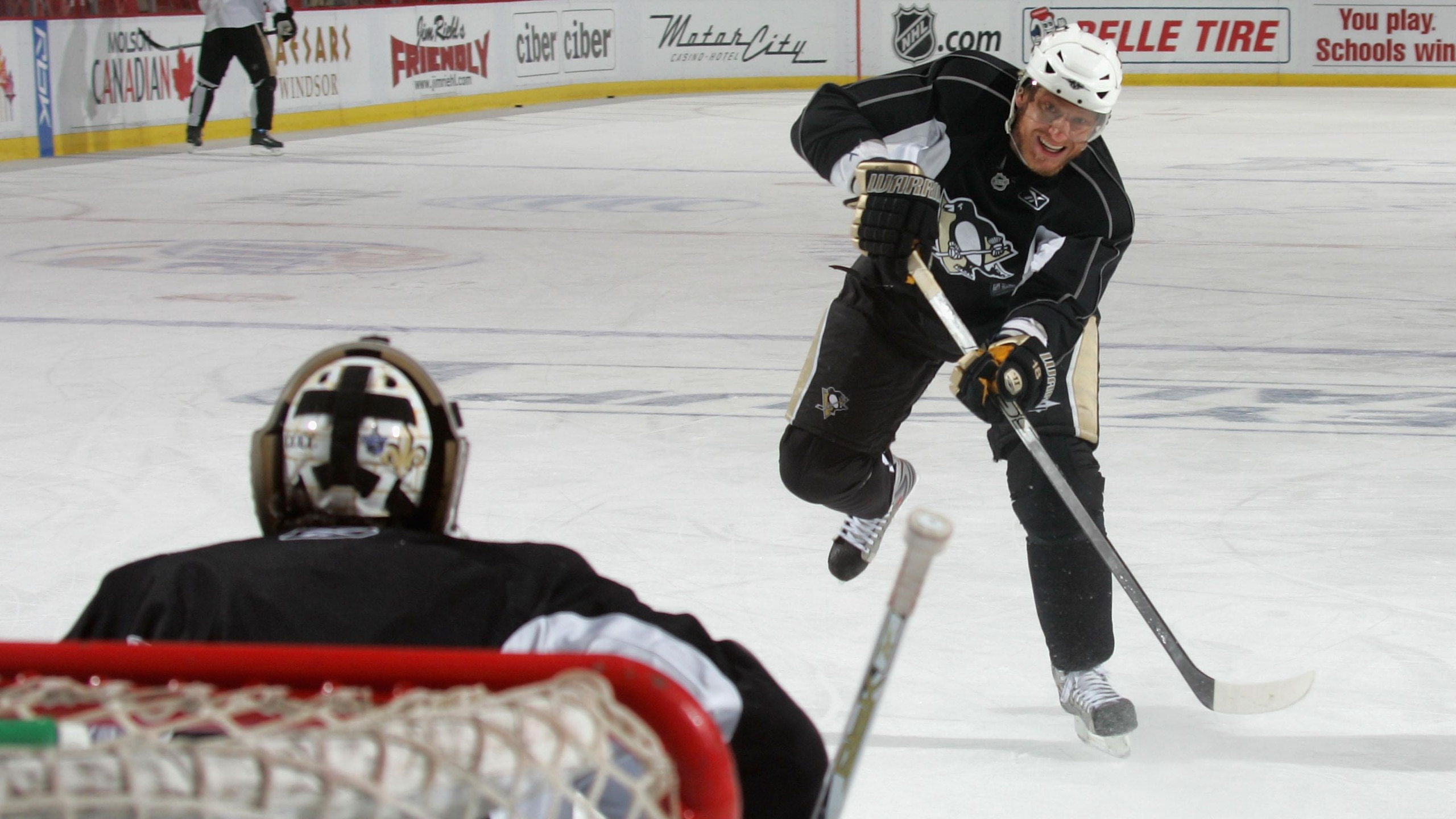 Pittsburgh Penguins and Detroit Red Wings - Practice