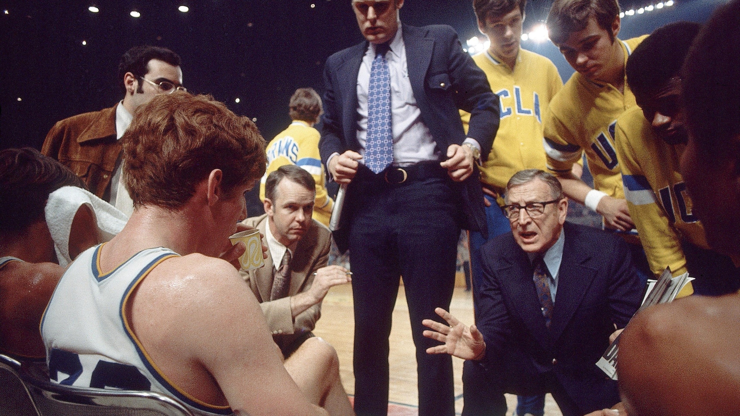 UCLA Coach John Wooden, 1972 NCAA Finals
