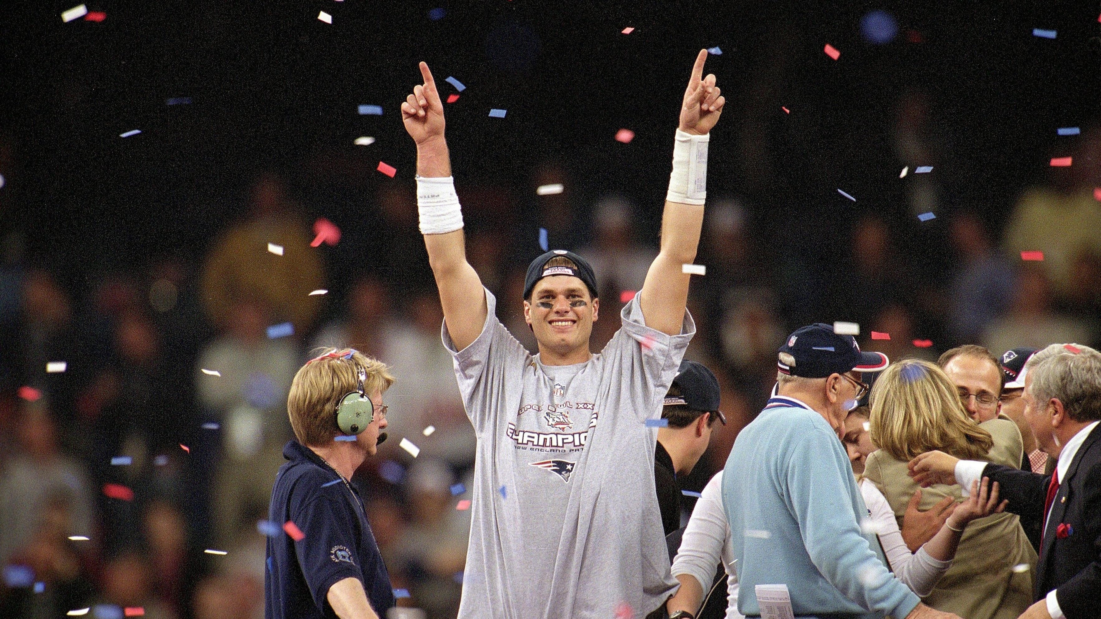 New England Patriots QB Tom Brady, Super Bowl XXXVI New England Patriots QB Tom Brady, Super Bowl XXXVI