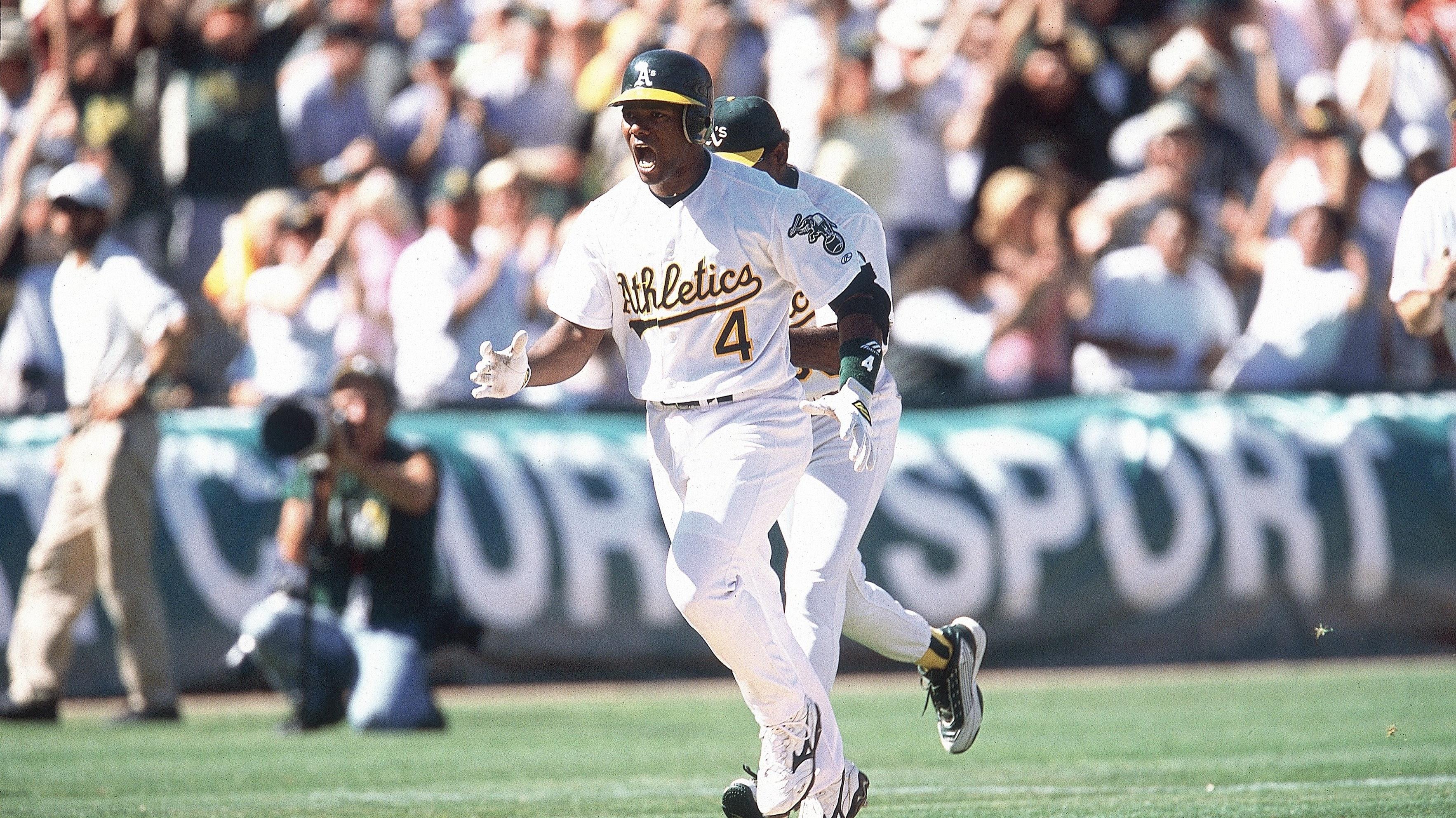 Oakland Athletics Miguel Tejada...