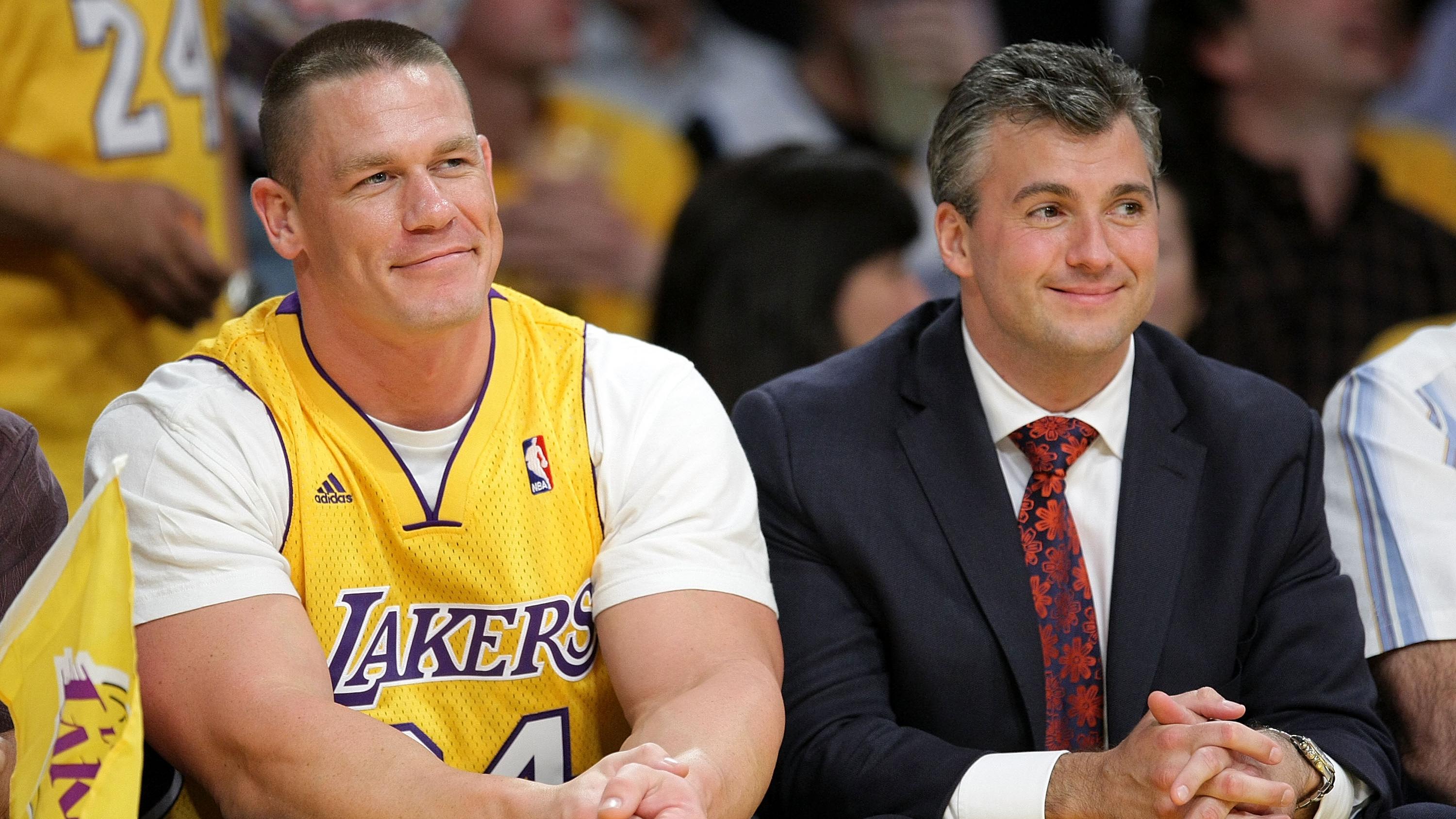 Celebrities At The Lakers Game