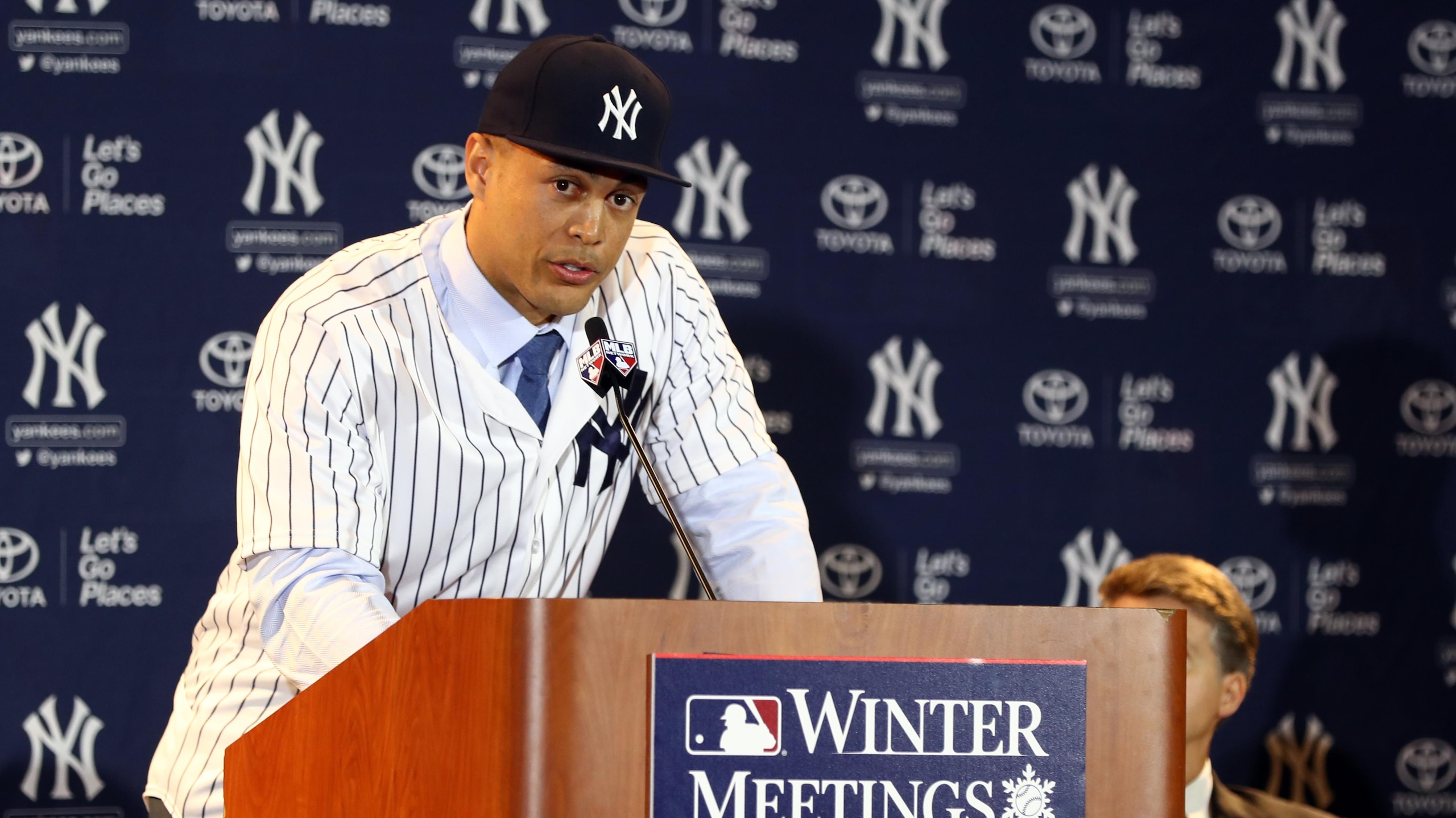 Giancarlo Stanton Introduced as New York Yankee