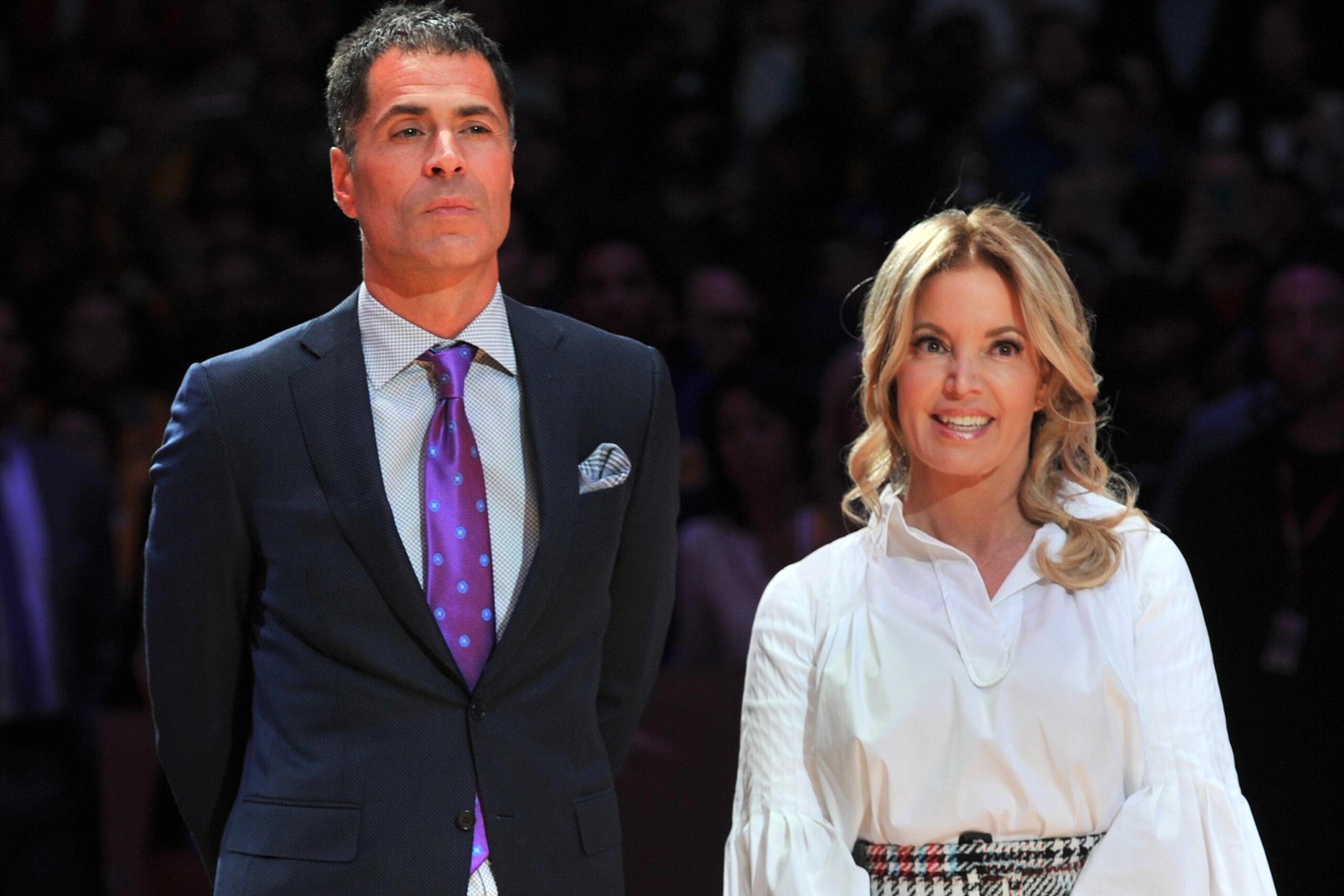 Celebrities At The Los Angeles Lakers Game