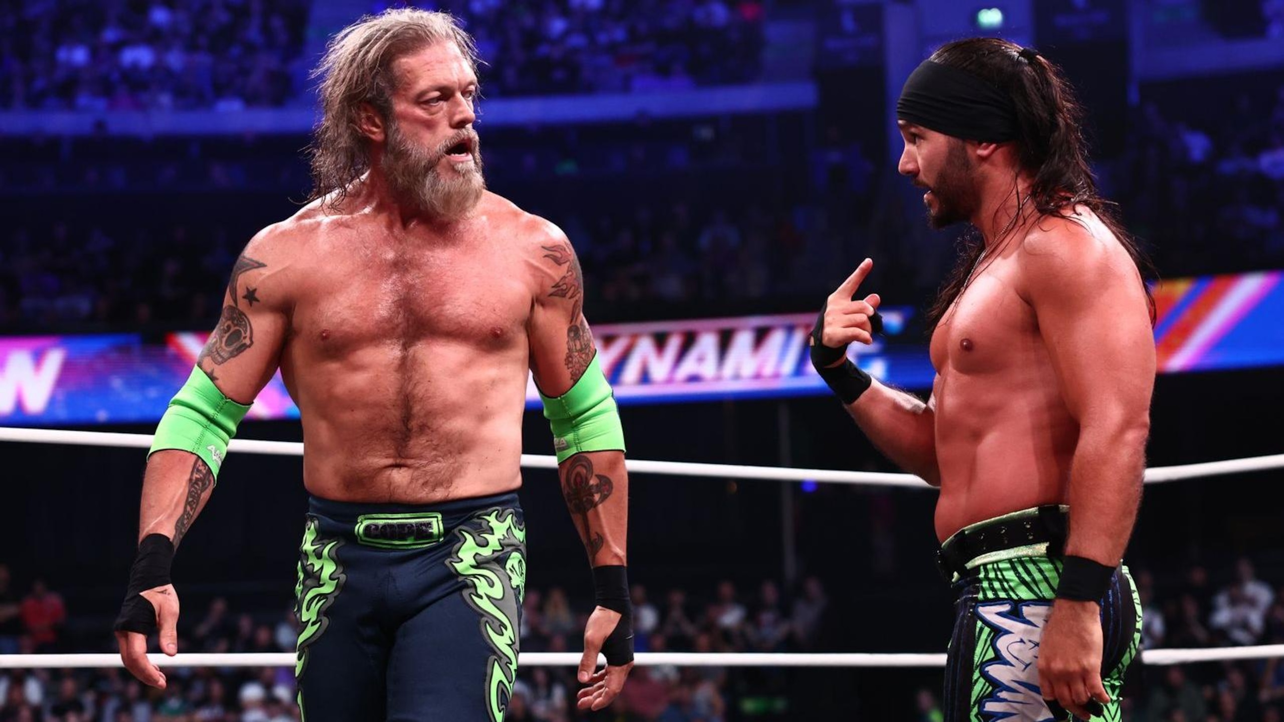 Adam Copeland and Matt Jackson in AEW