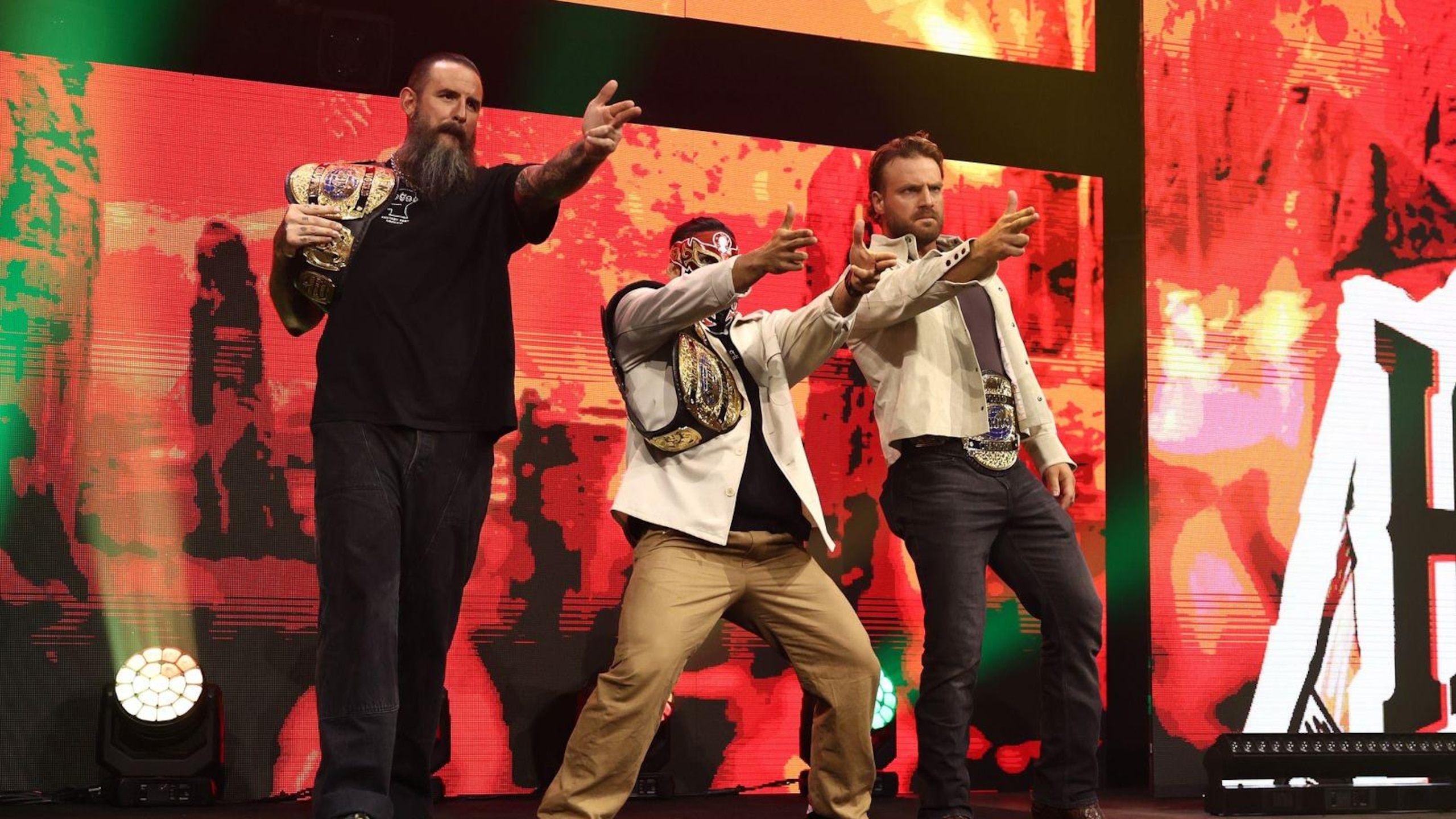 Brodido and Adam Page in AEW