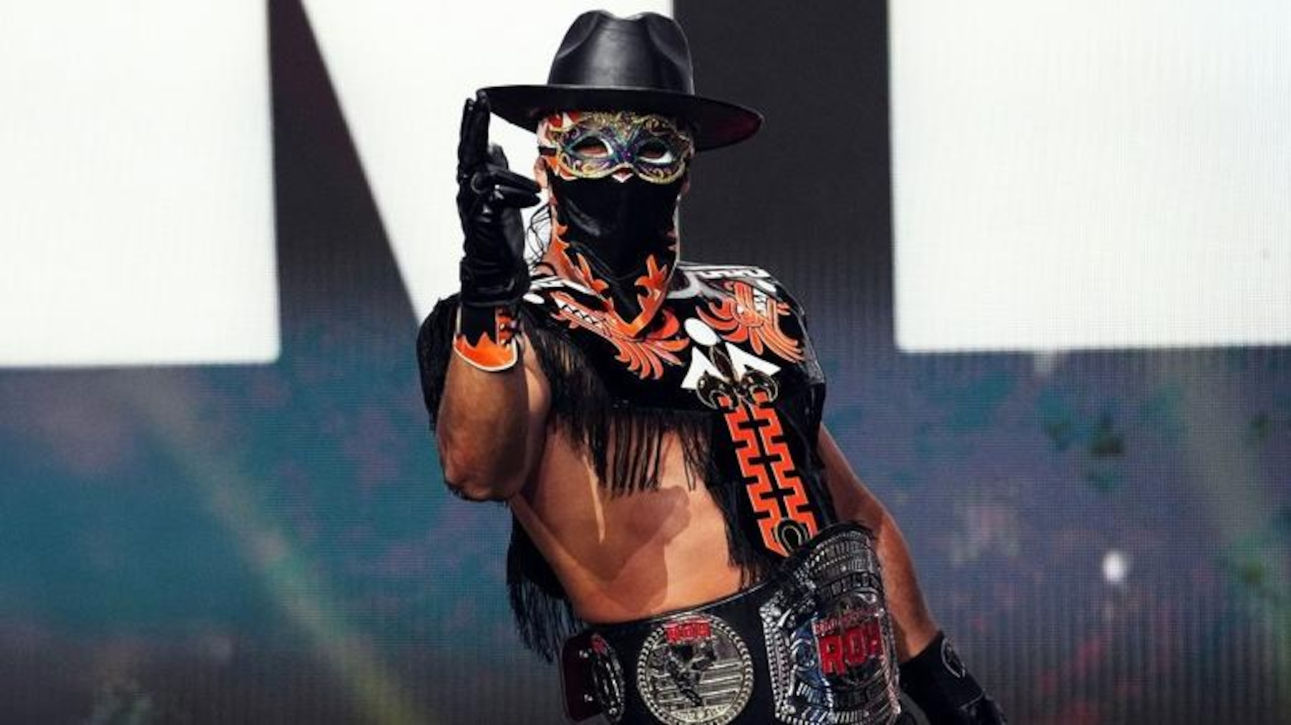 Bandido as ROH World Champion.