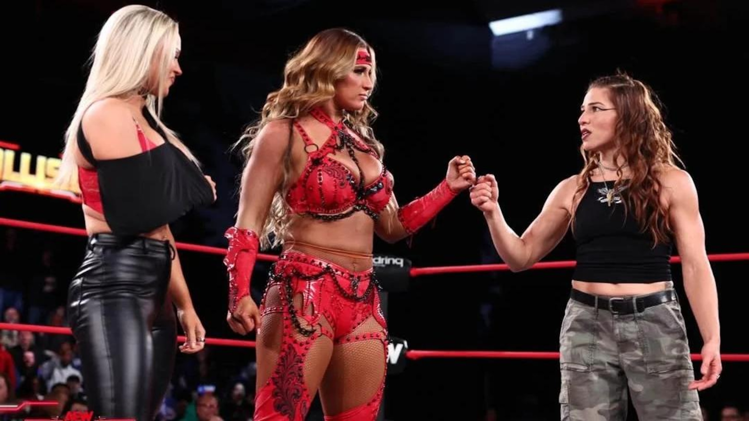 Megan Bayne, Marina Shafir and Penelope Ford working together.