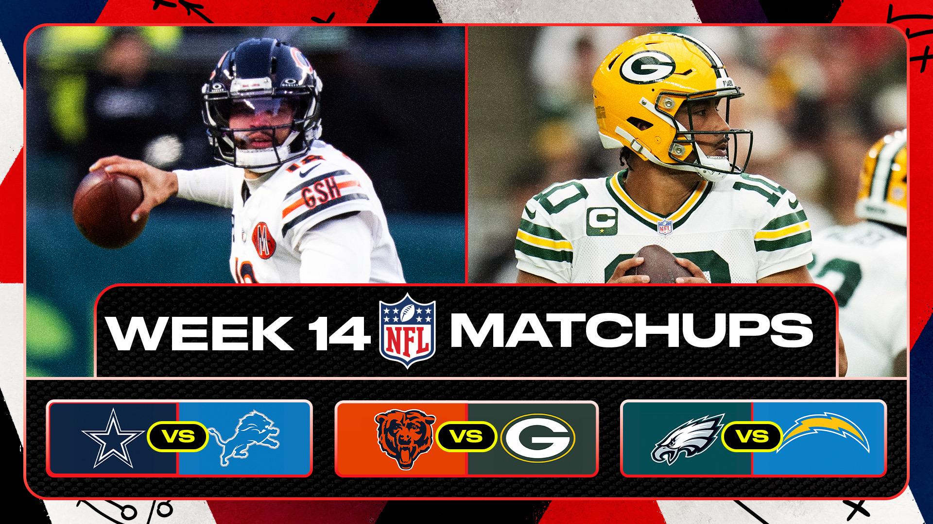 Bears QB Caleb Williams (left) and Packers QB Jordan Love (right)