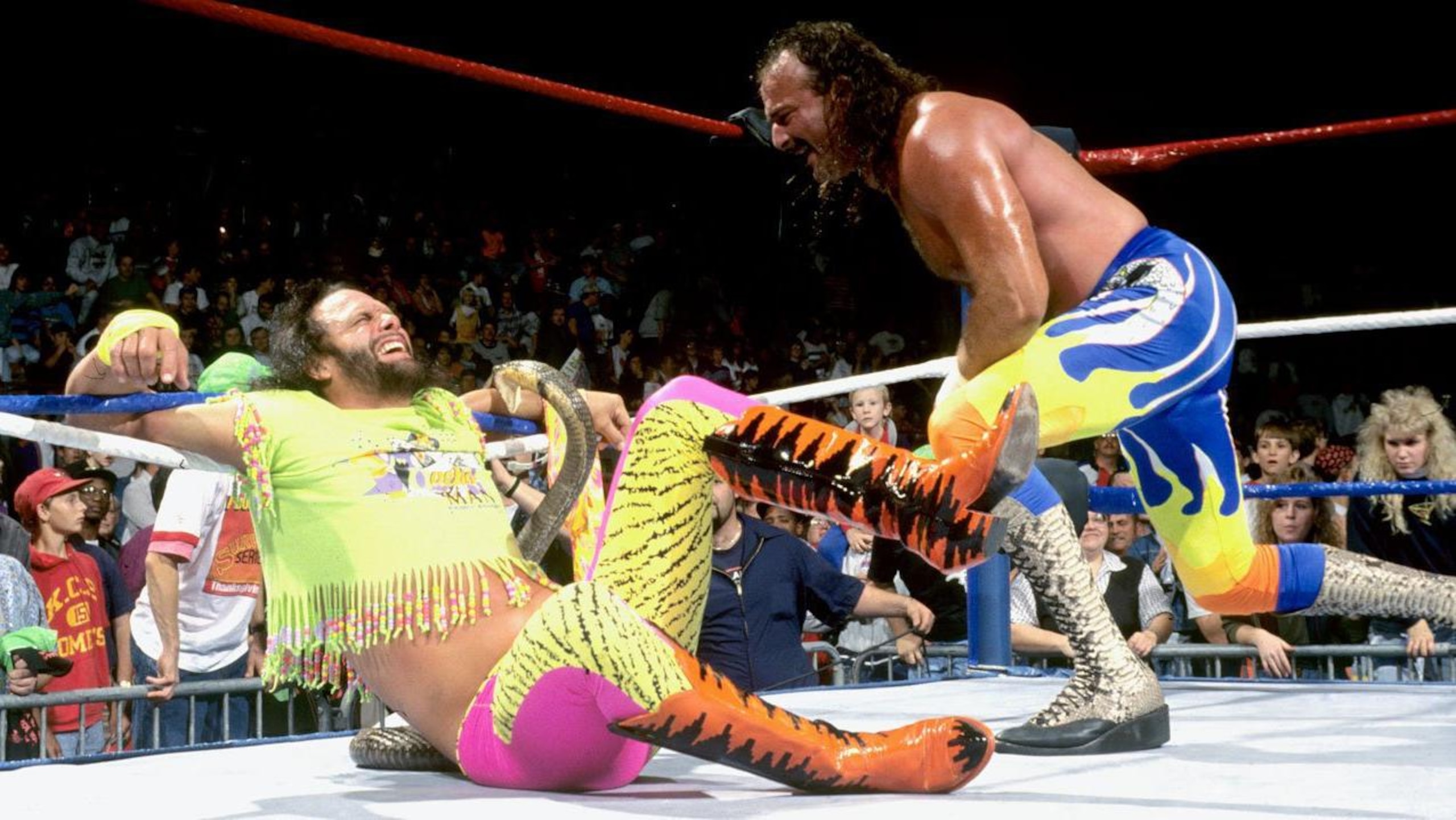 Jake Roberts' Cobra Bites Macho Man Randy Savage in WWE