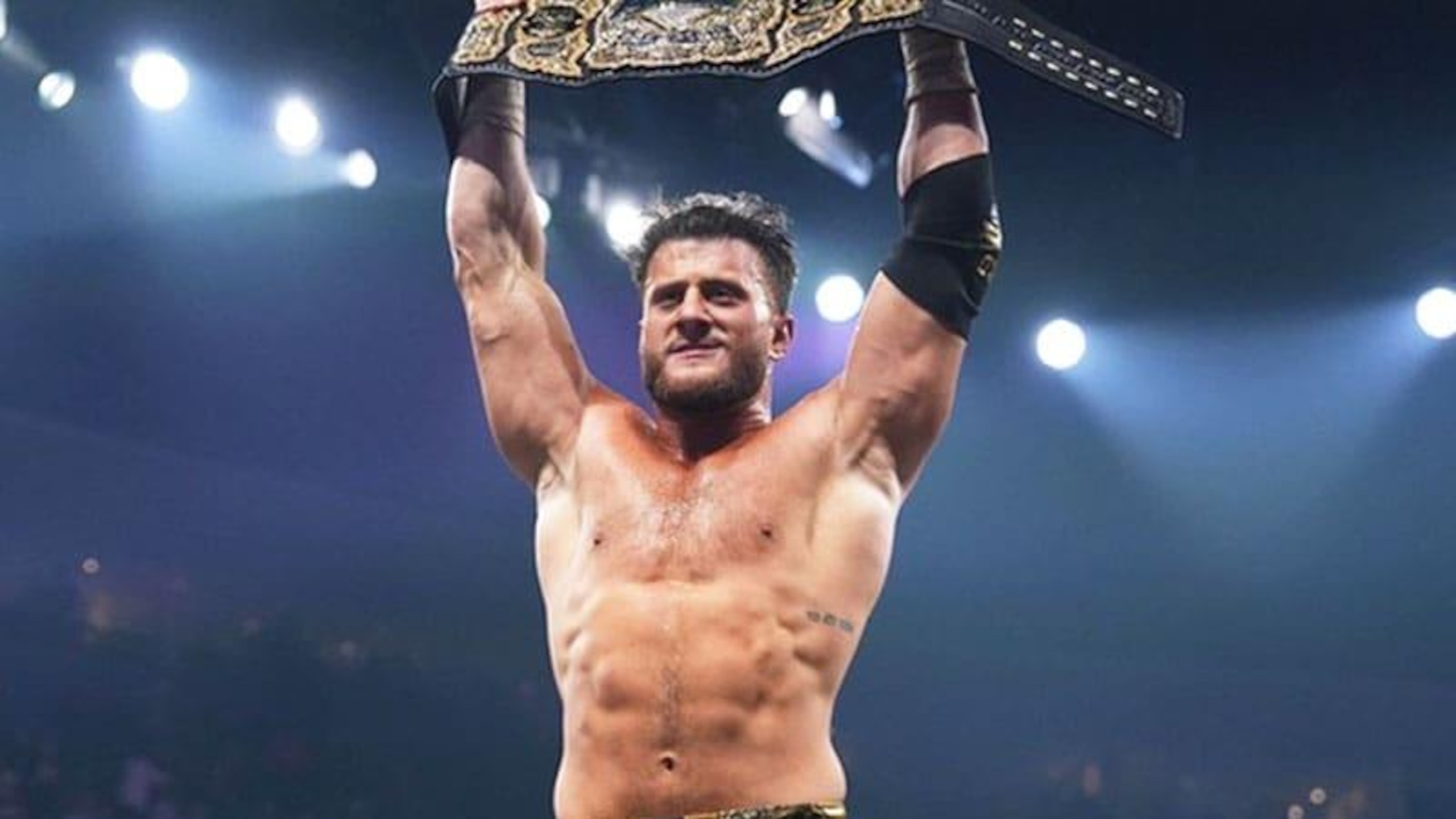 MJF as AEW men's world champion.